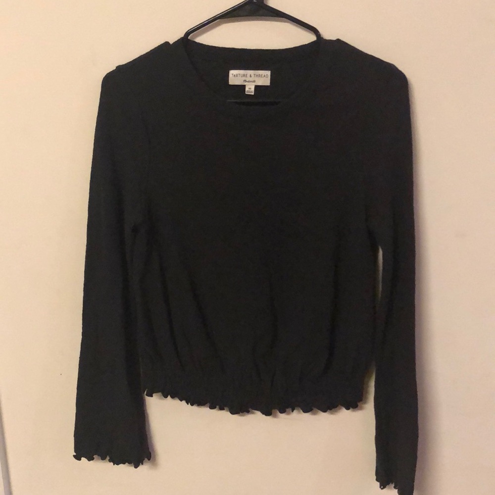 Madewell Texture and Thread Long Sleeve top